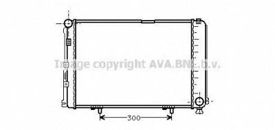 AVA QUALITY COOLING ms2067 -  Радиатор, охлаждение двигателя